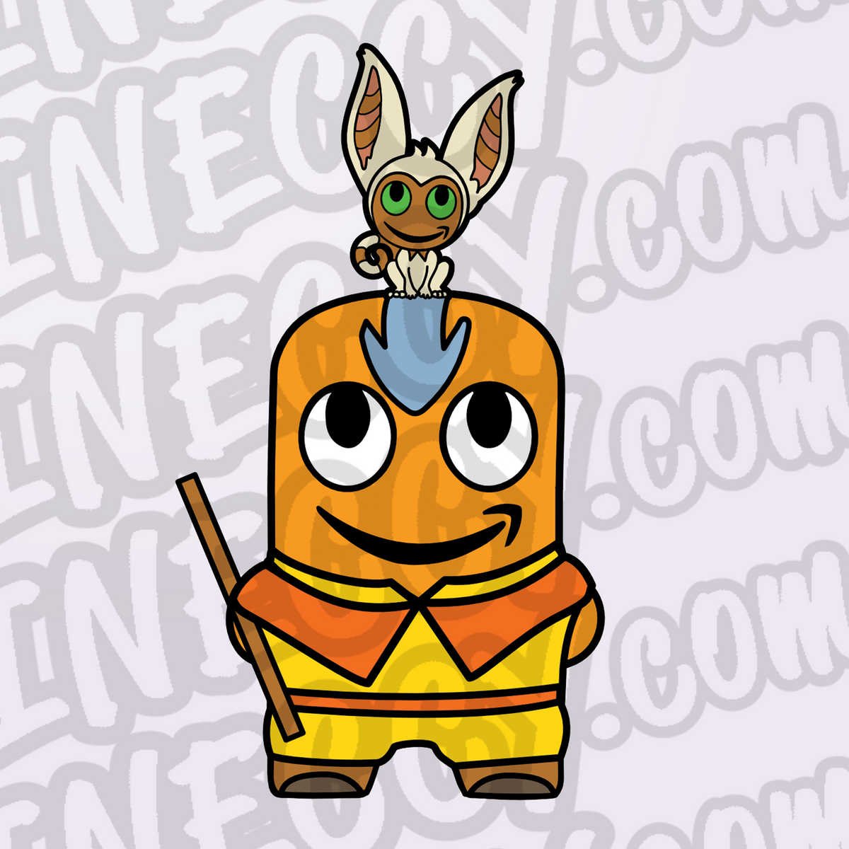 Peccy Bender and MoMo Enamel Pin (In-Stock) – Pineccy.com