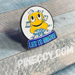 Let It Snow Glitter Enamel Smile Pin (In Stock)