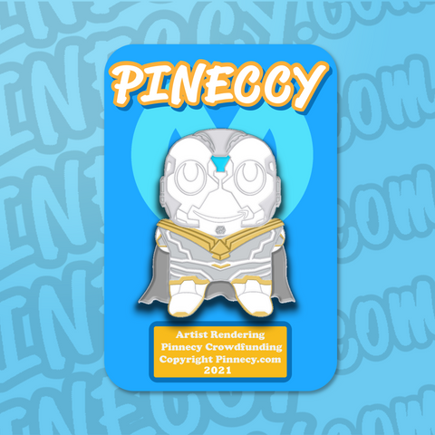 Whiteccy Vision Two-Tone Metal Pin  (In-Stock)