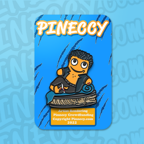 Peccy Finds A Way- Jurassic Vest Pin- (In-Stock)