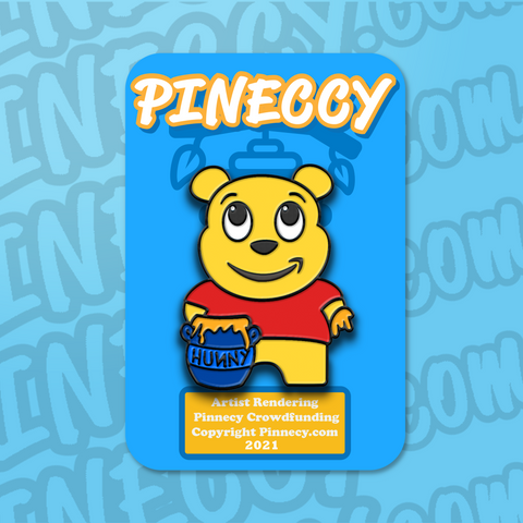 Peccy Pooh Enamel Pin- (In Stock)