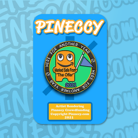 Marked Safe Pineccy Pin - In-house Design - (In Stock)