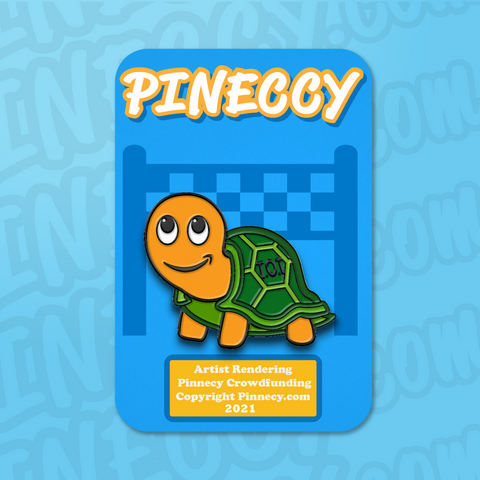 Time Off Turtle Peccy Pin (In Stock)