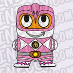 Go Go Pink Pineccy Ranger Pin (In Stock)